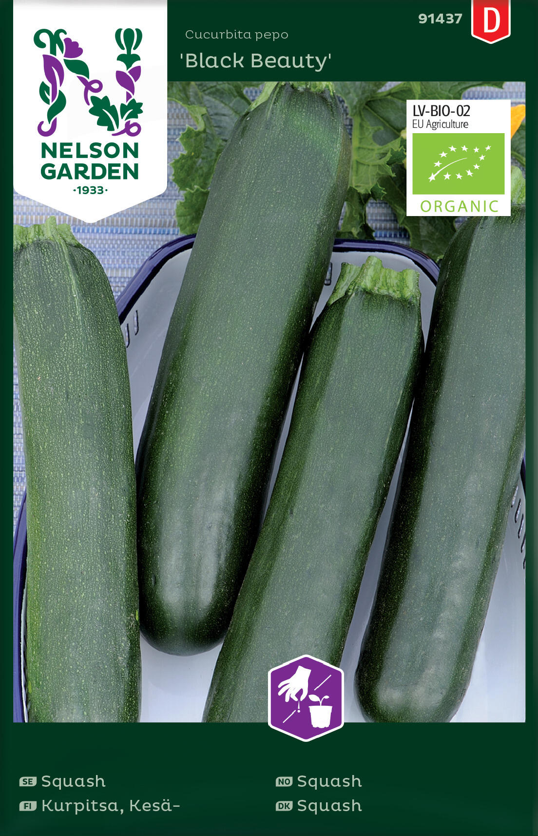 Squash 'Black Beauty'